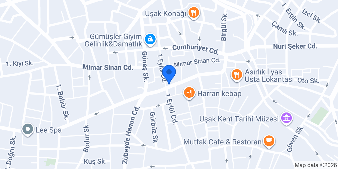 Çınaraltı Grill konumu