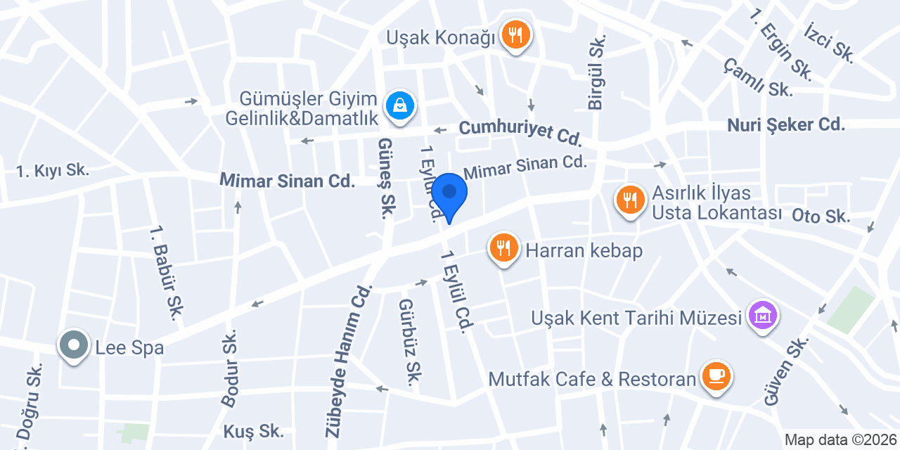 Uşak Geziyor konumu