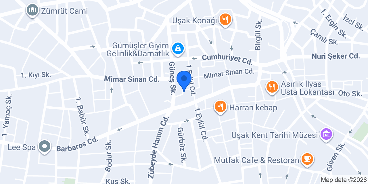 Koç&Aydın Sigorta Uşak konumu