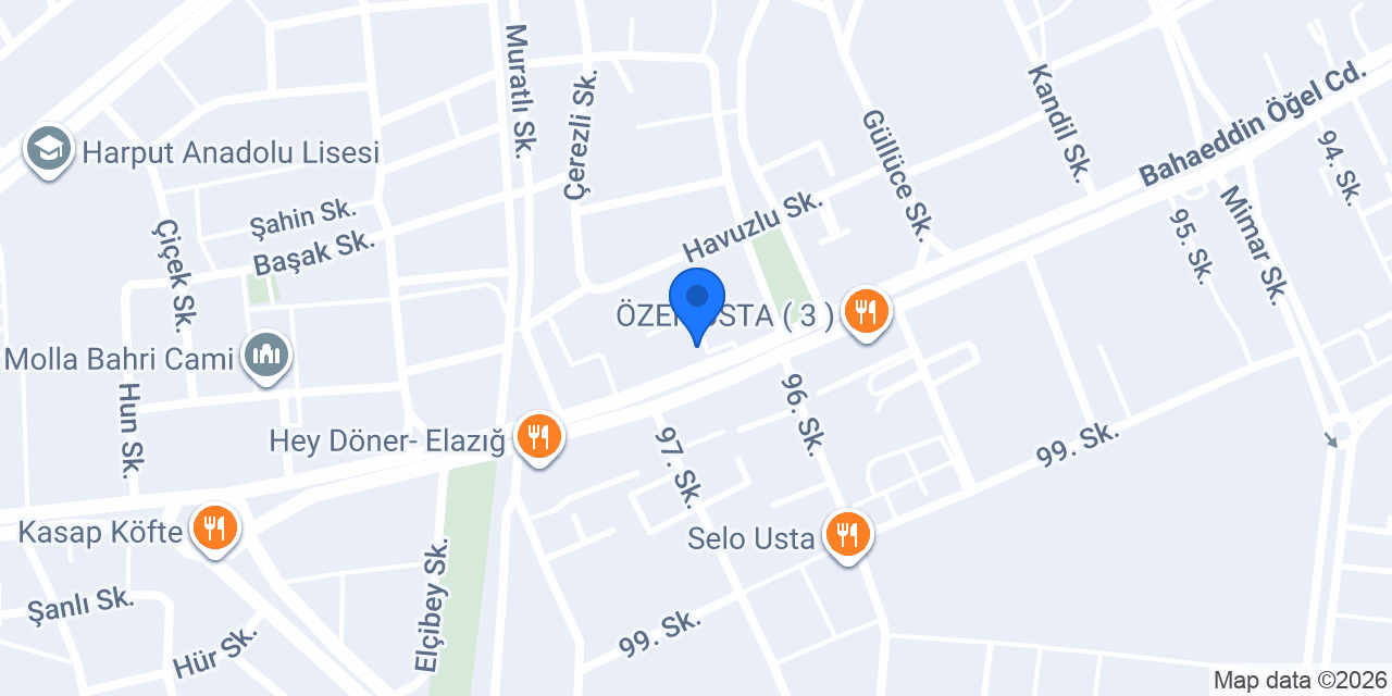 Çınar köfte konumu