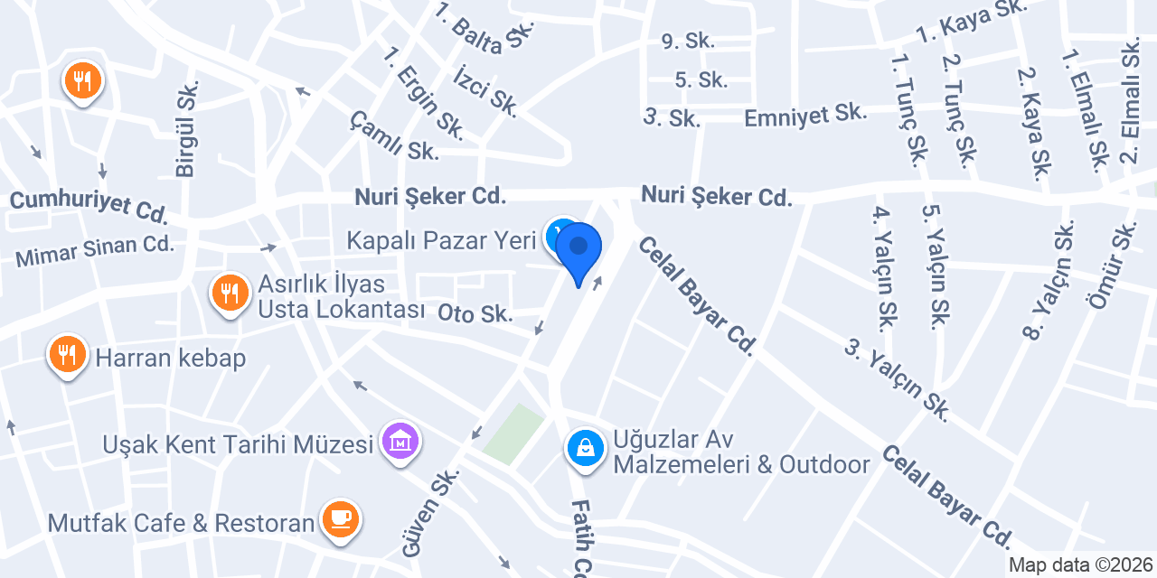 Çankaya Hafriyat Uşak konumu