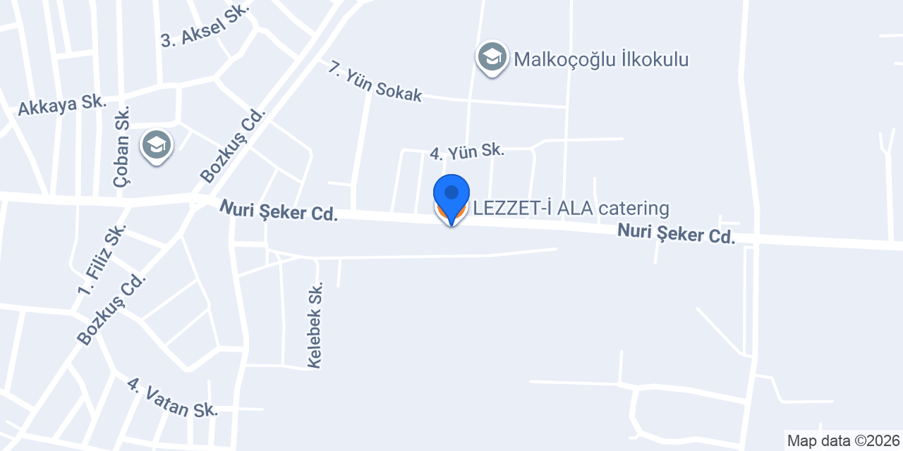 LEZZET-İ ALA catering konumu