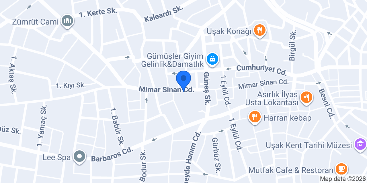 Öz Yapı konumu