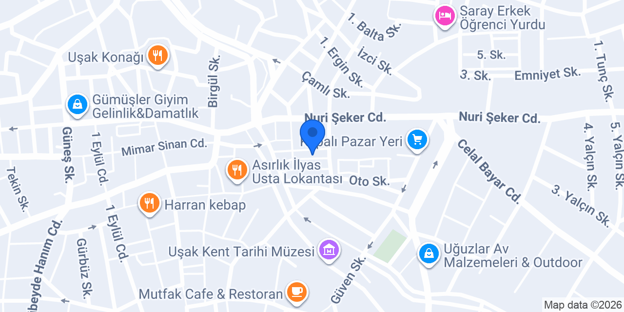 DENİZLİ BIÇAKCILIK(UŞAK) konumu
