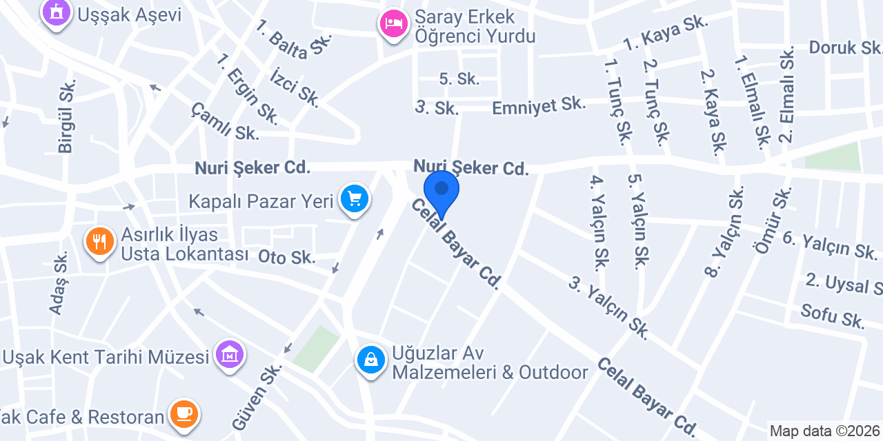 Uşak 1 Çetmen konumu