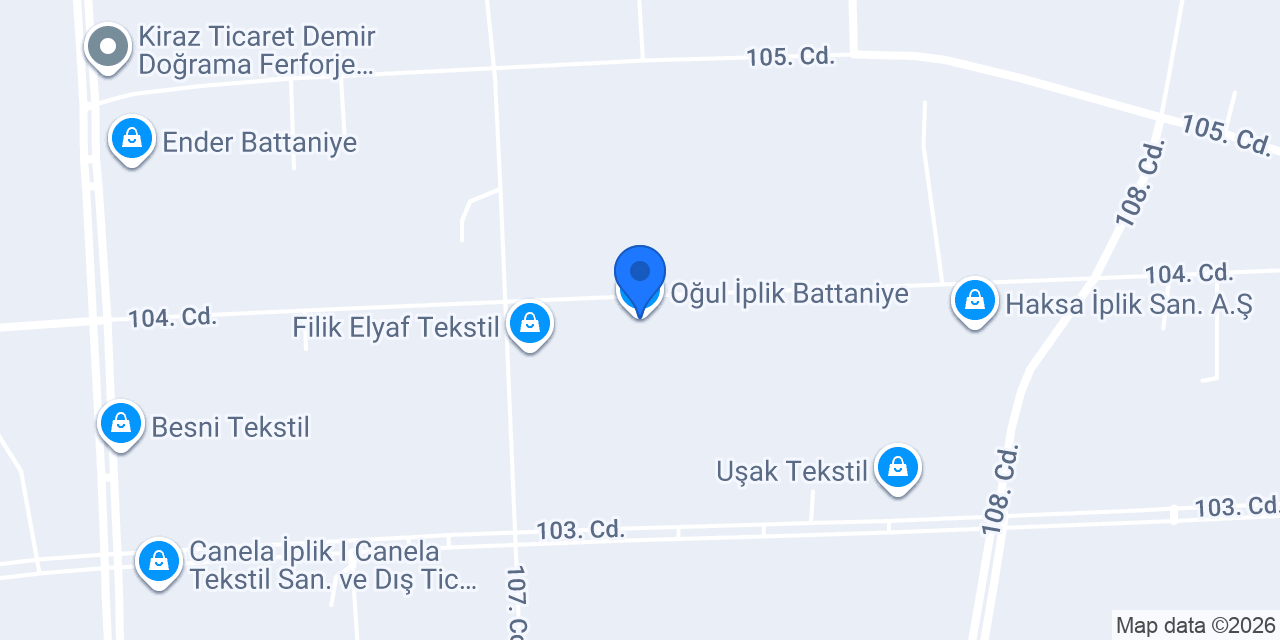 Oğul İplik Battaniye konumu