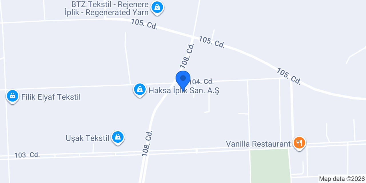 Cetin Tekstil konumu