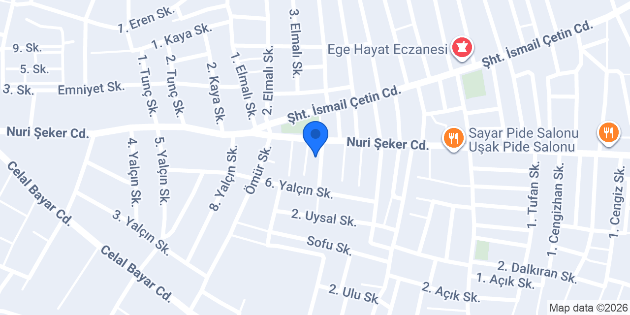 Uşak Tarhanacınız konumu