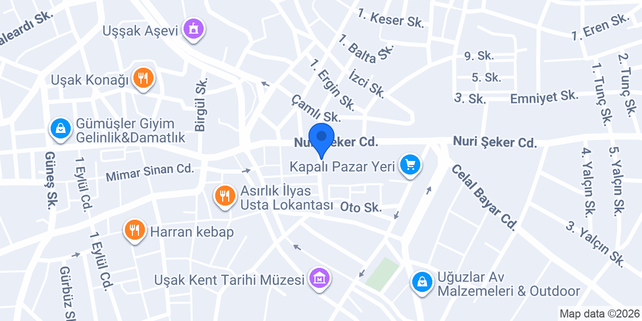 Özen Teknik Hırdavat konumu