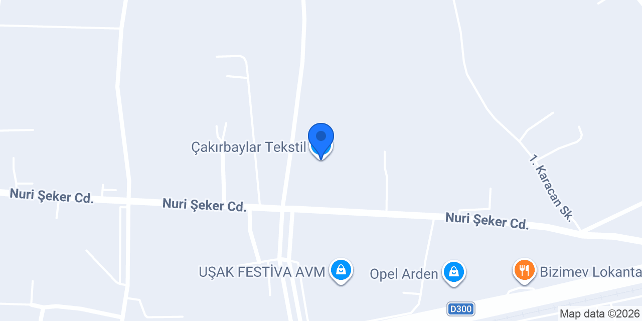 Çakırbaylar Tekstil konumu
