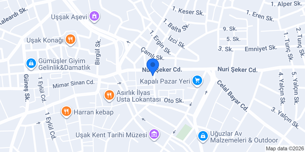 KARACANLAR İŞ ELBİSELERİ konumu