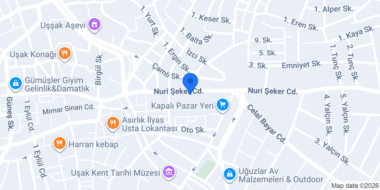 Öztürkoğlu Mobilya konumu
