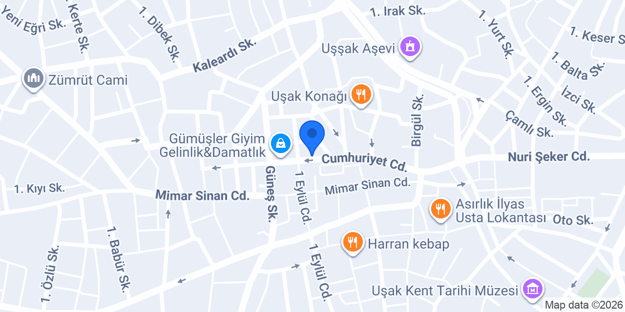Dülgeroğlu Oteli konumu