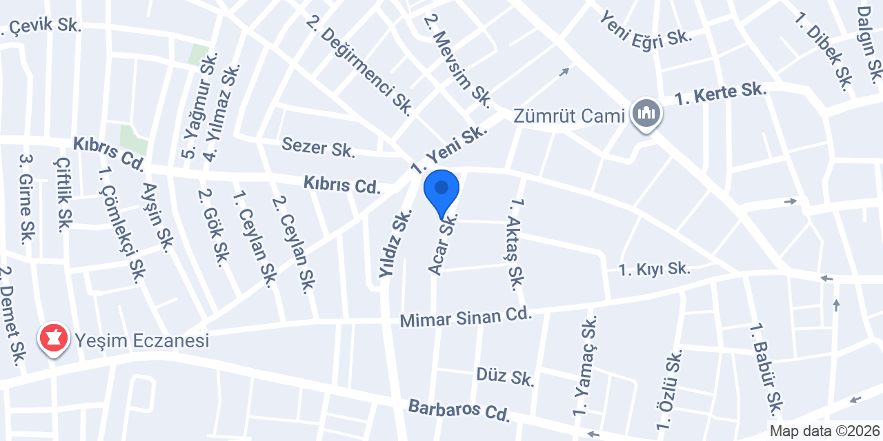 ACAR KOLTUK DÖŞEME konumu