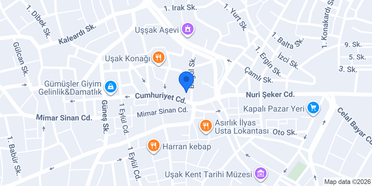 Çiçek Taksi konumu