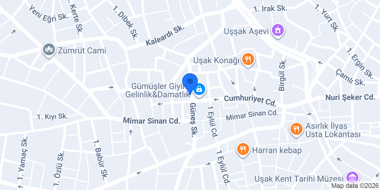 Uşak Köşk Restaurant konumu