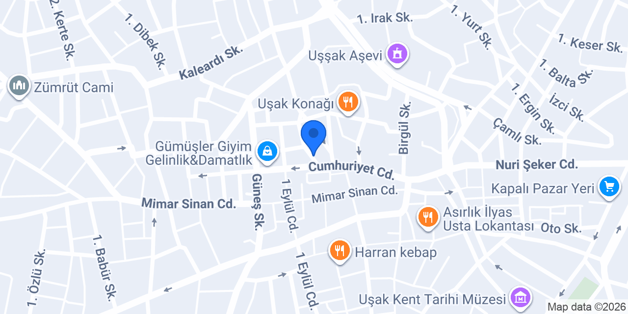 Hamburgerci İsmail Usta konumu