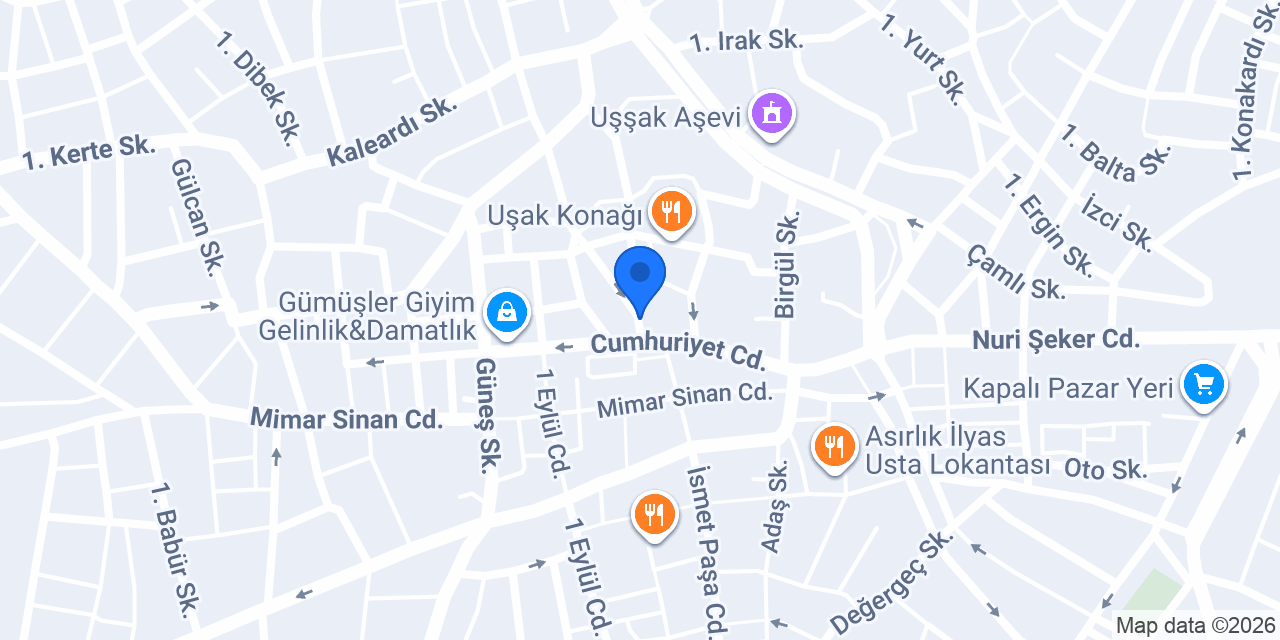 Huzur Eczanesi konumu