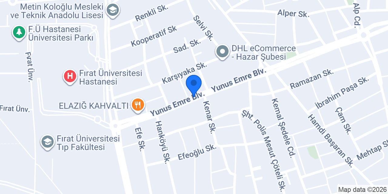 Çiçek Börek Salonu konumu