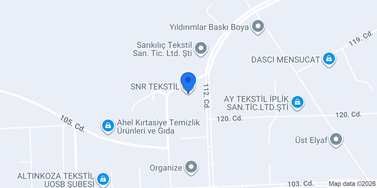 SNR TEKSTİL konumu