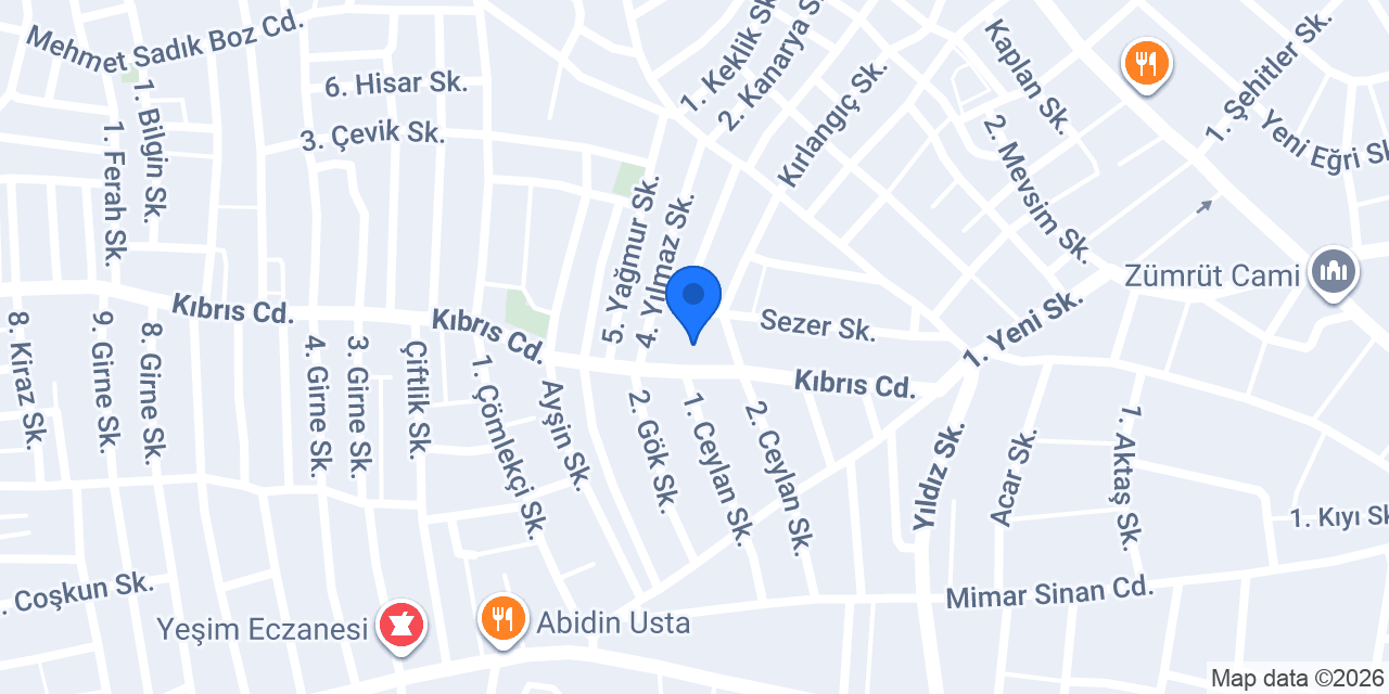 Acele Enfes Tost konumu
