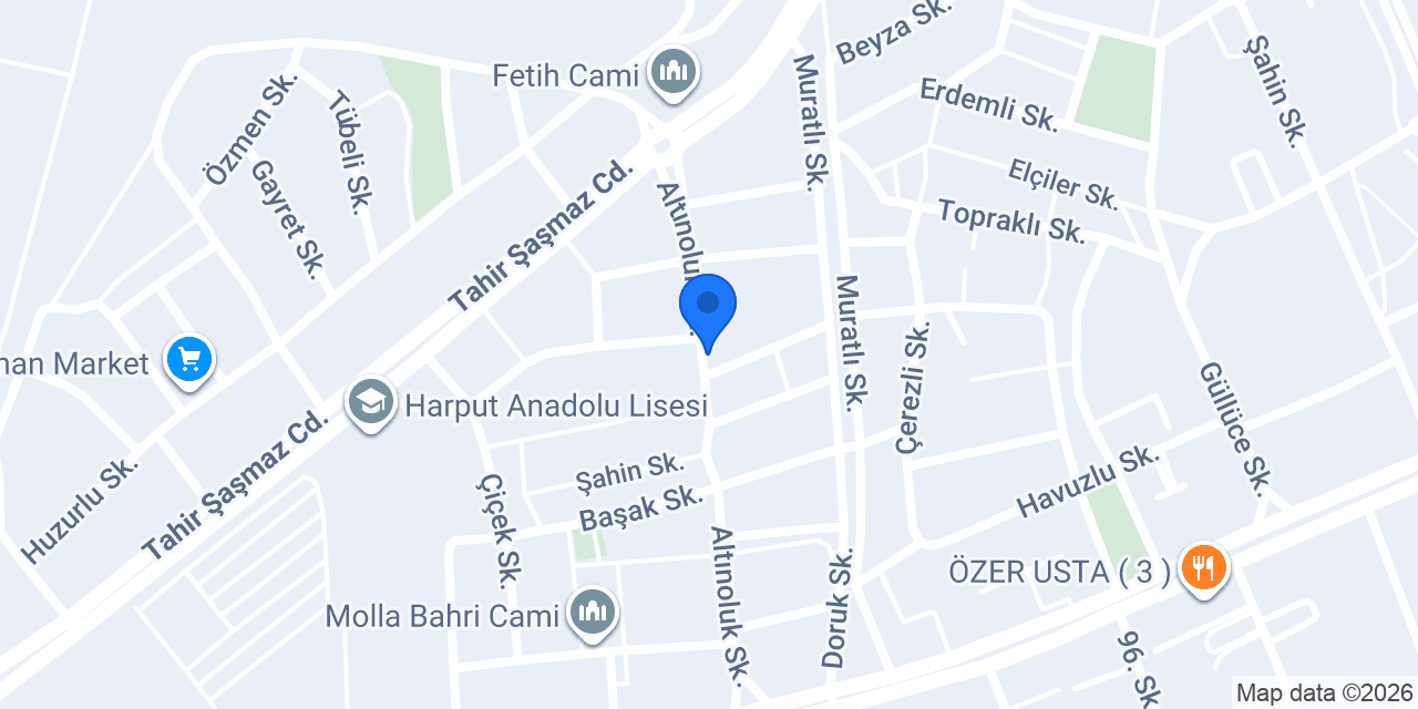 Elazığ Yağmur Prefabrik konumu