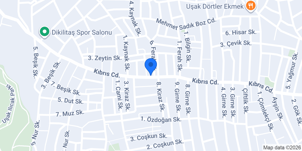 Özlem bayan kuaförü konumu