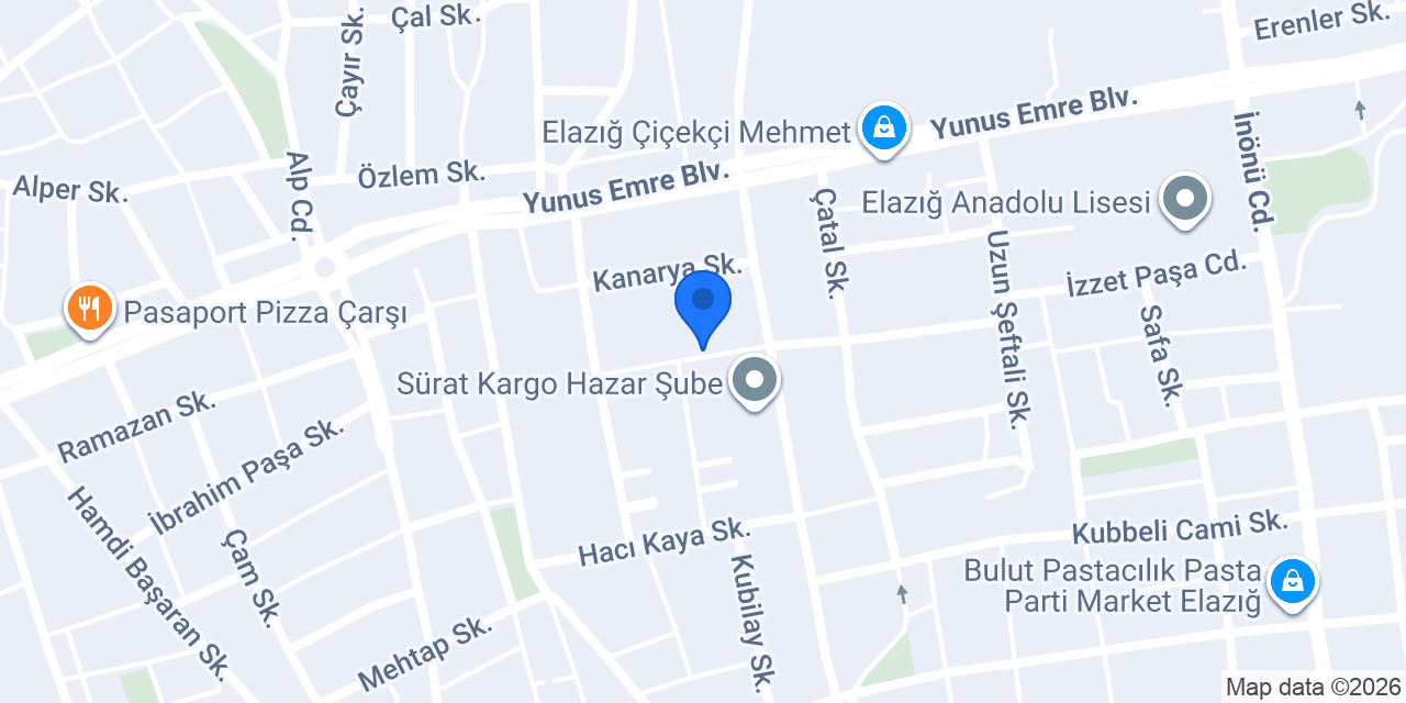 Erhan Tekstil konumu