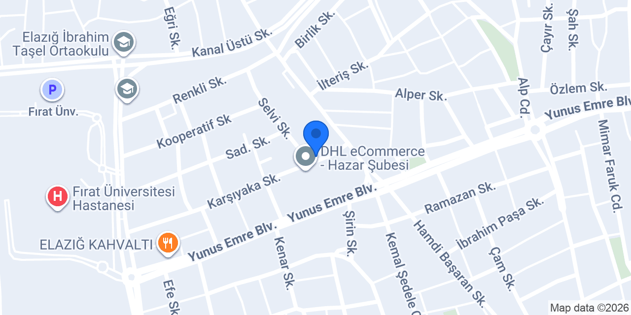 SAKA SU ELAZIĞ konumu