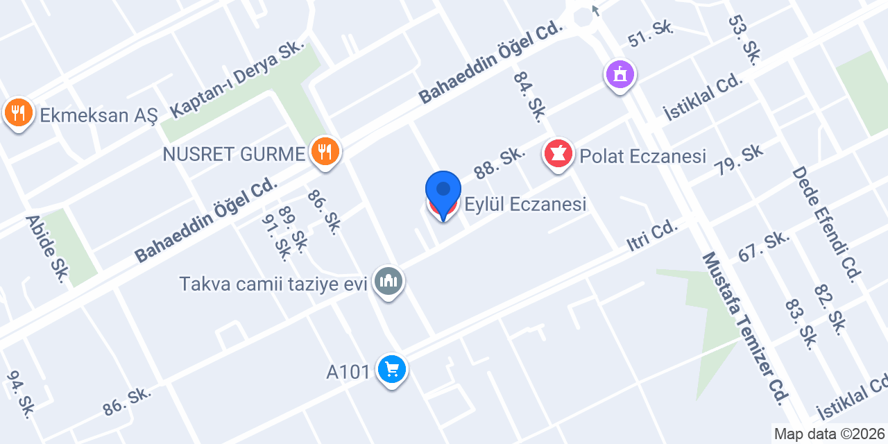 Eylül Eczanesi konumu