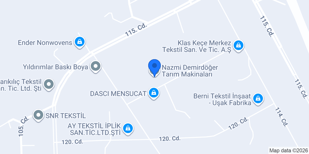 Nazmi Demirdöğer Tarım Makinaları konumu