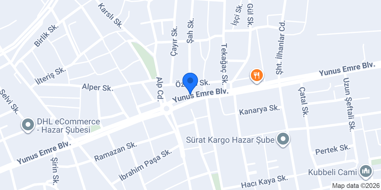 Almina unlu mamülleri konumu