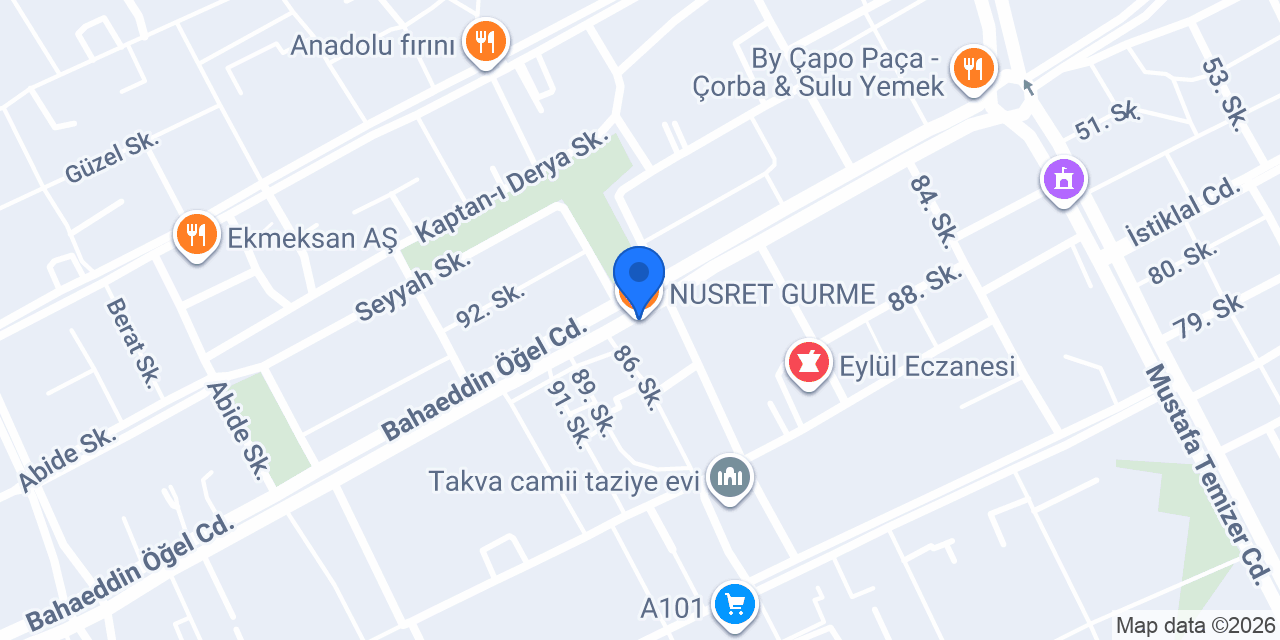 NUSRET GURME konumu