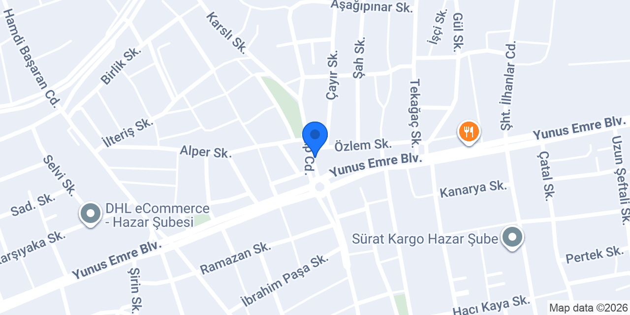 Yıldız Oto Aksesuar konumu