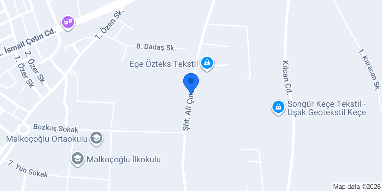 Akarca Tekstil konumu