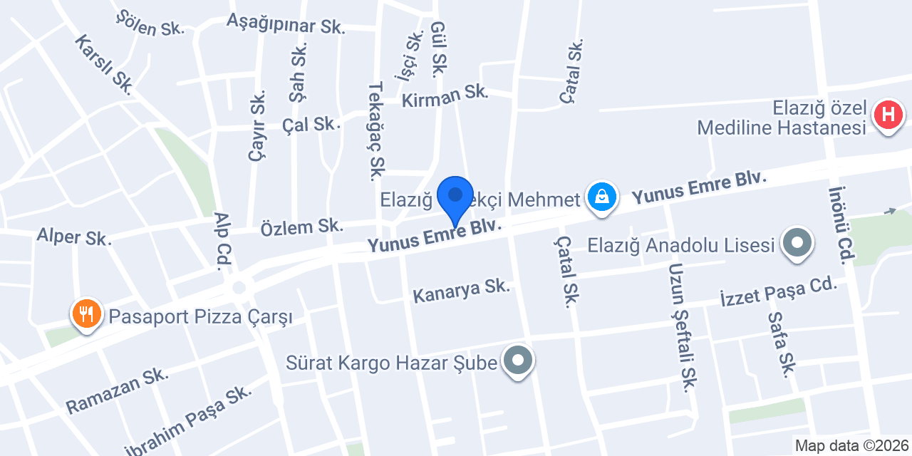 LAHMACUNCU YUNUS EMRE BULVARI konumu