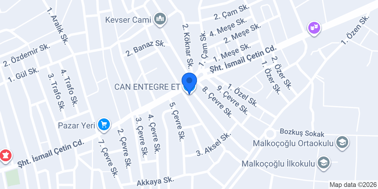 CAN ENTEGRE ET konumu
