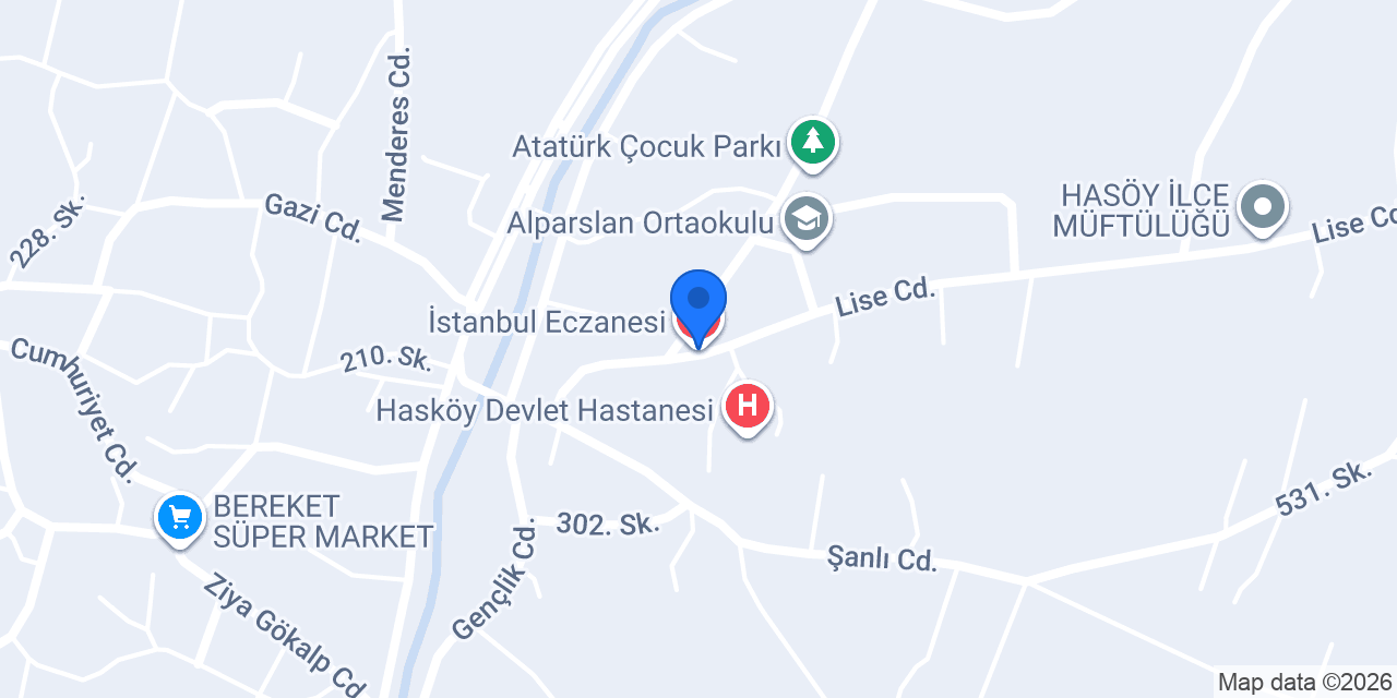 İstanbul Eczanesi konumu