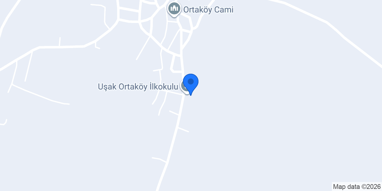 Uşak Ortaköy İlkokulu konumu