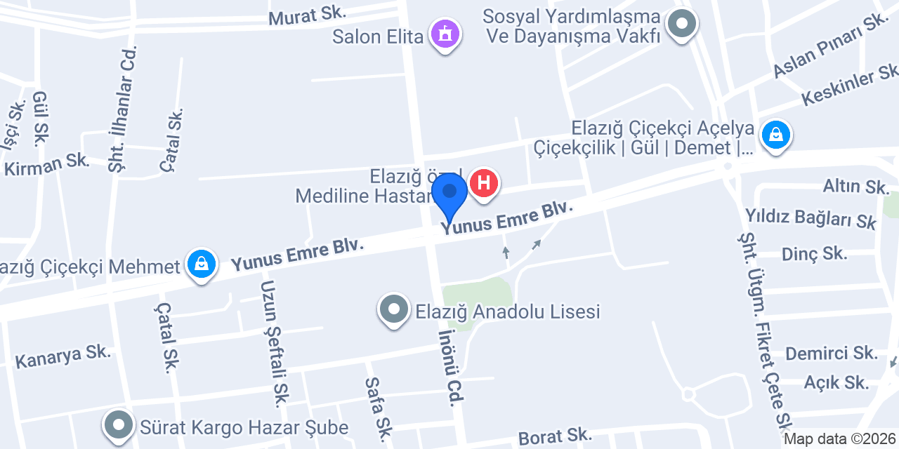 Nergis Çiçekçilik konumu