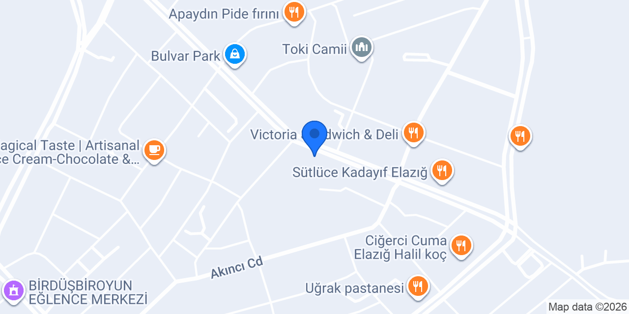 Katmerci Recep Usta Elazığ konumu