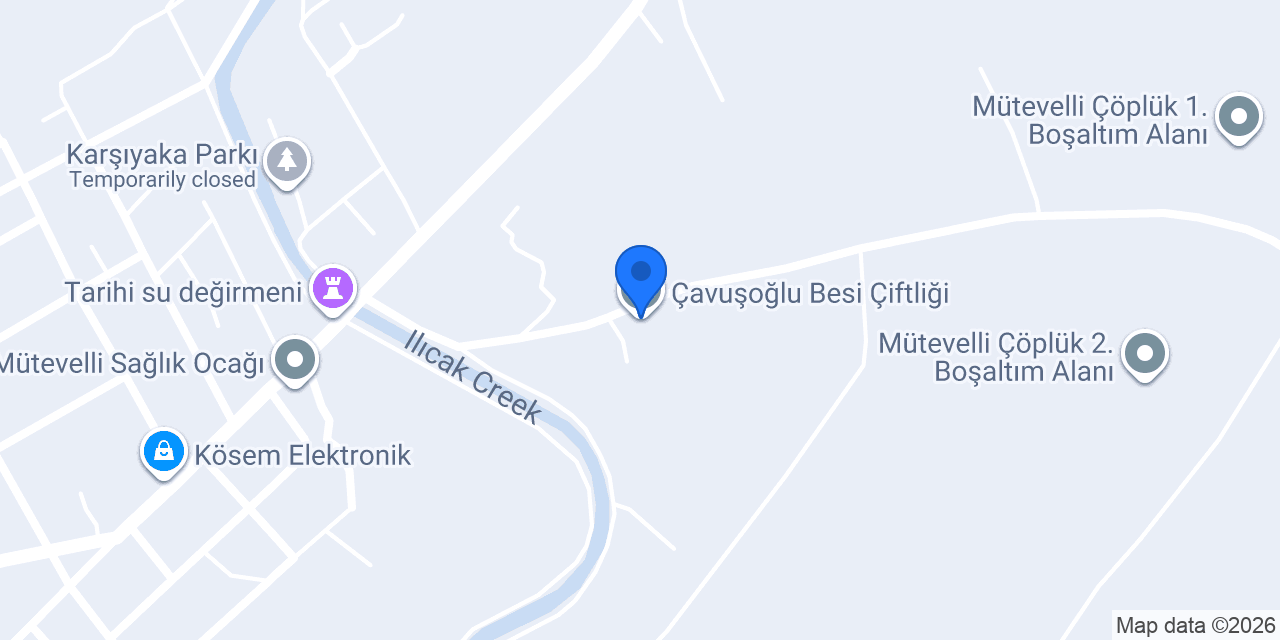 Çavuşoğlu Besi Çiftliği konumu