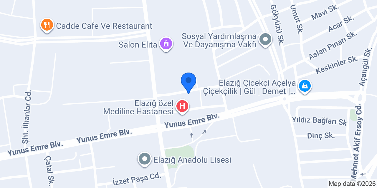 Çağatay Tesisat konumu