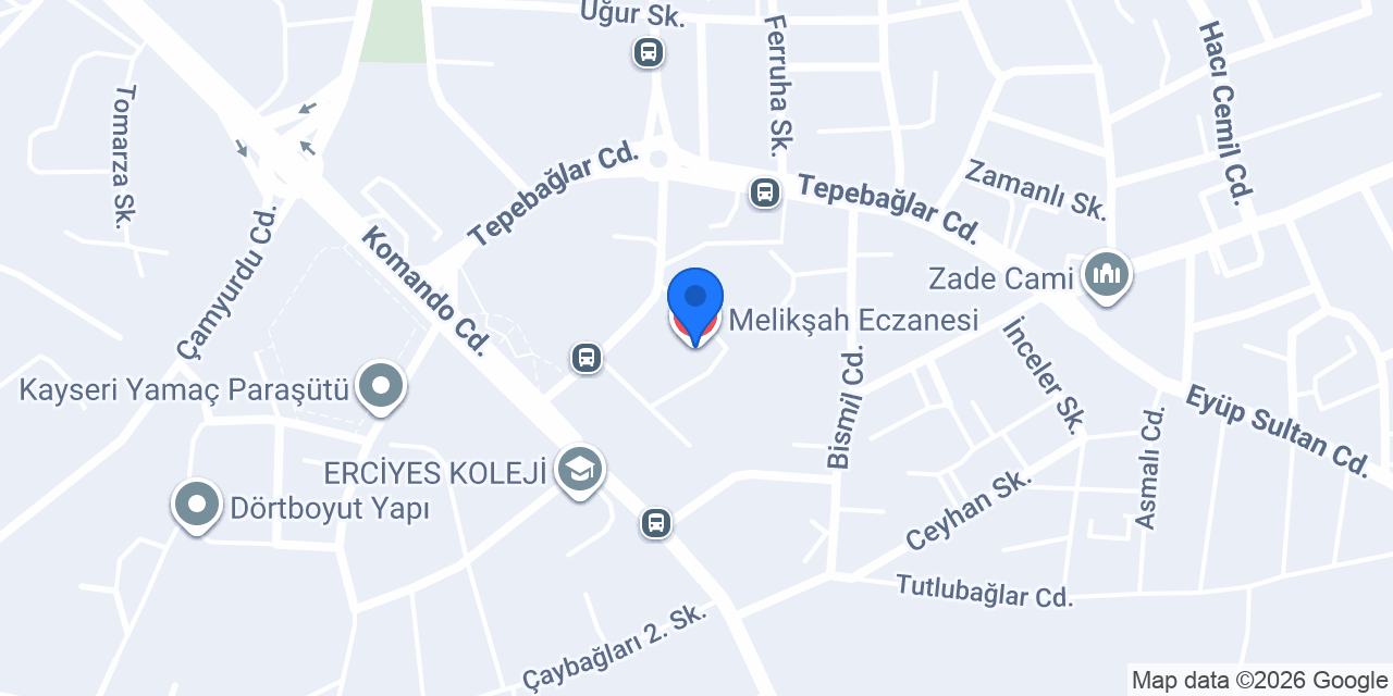 Melikşah Eczanesi konumu