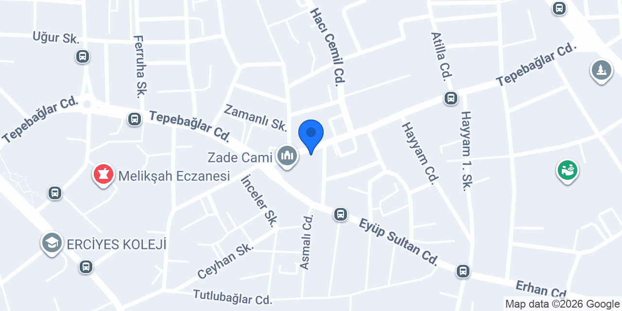 Talas Öner Taksi Durağı konumu