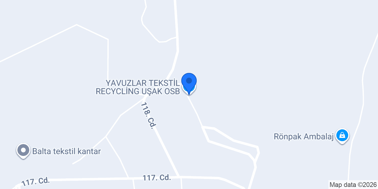 YAVUZLAR TEKSTİL RECYCLİNG UŞAK OSB konumu