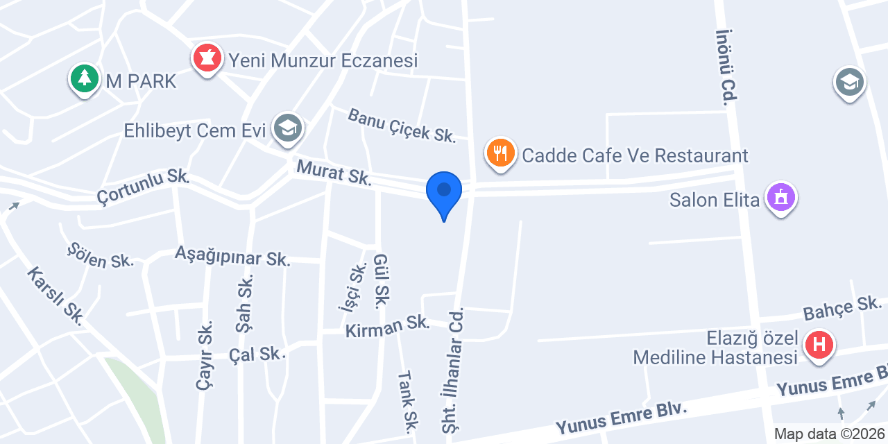 Hazar Anadolu Lisesi konumu