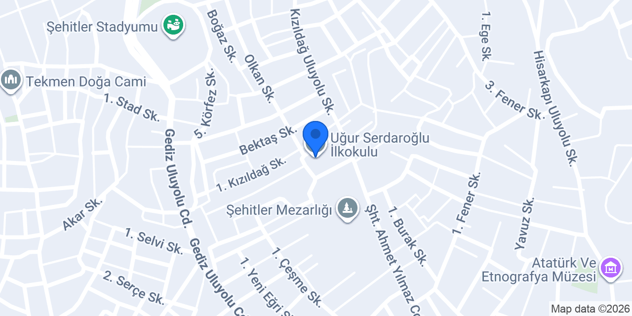 Uğur Serdaroğlu İlkokulu konumu