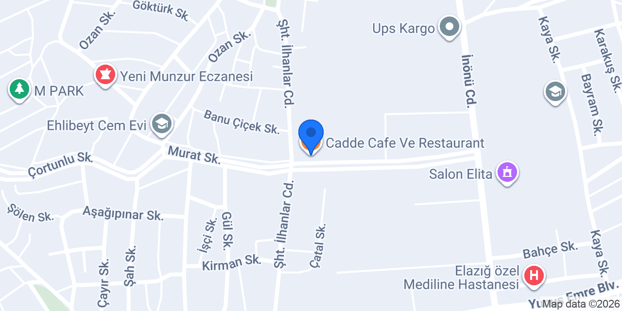 Cadde Cafe Ve Restaurant konumu