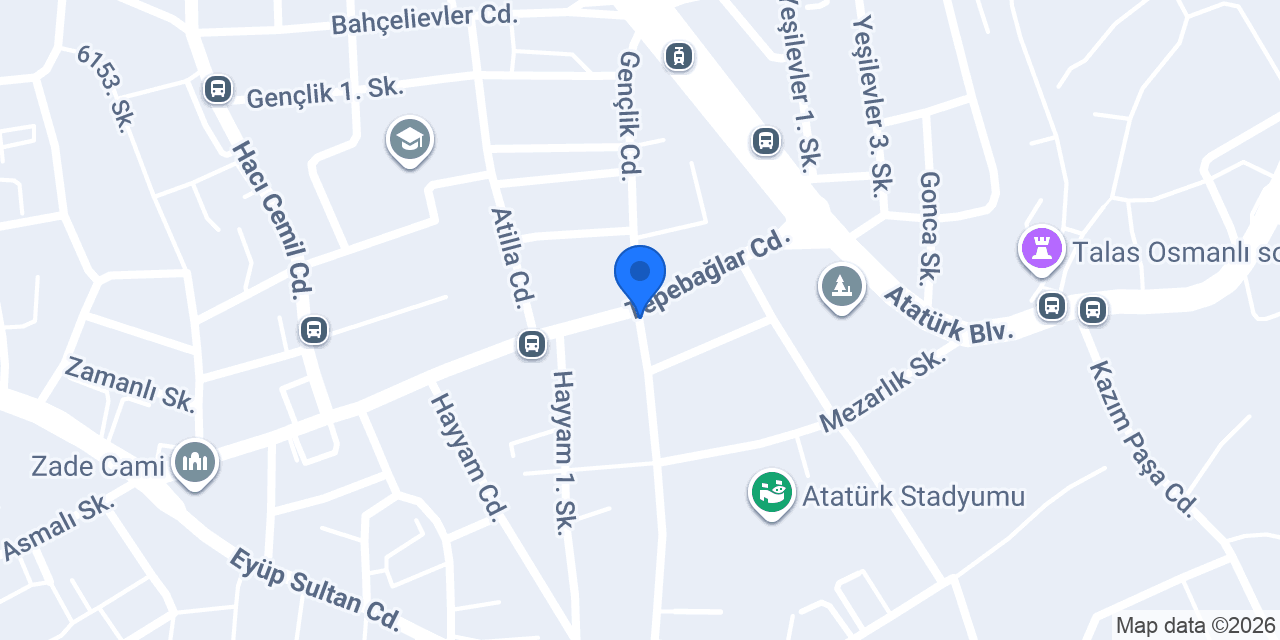 Usta Kasap Talas konumu